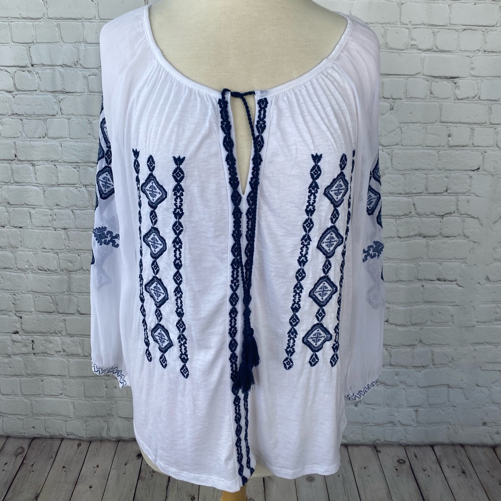LUCKY BRAND Knit Boho Top